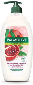 PALMOLIVE NATURALS POMEGRANATE & VITAMIN B MOISTURRISING MILK BODY WASH MADE IN POLAND