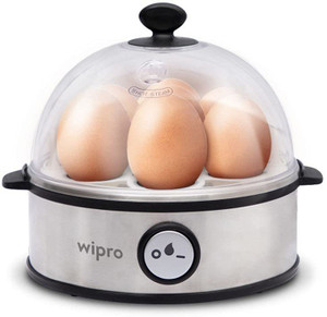 Wipro Vesta Electric Egg Boiler, 360 W, 3 Boiling Modes, Stainless Steel Body and Heating Plate, Boils up to 7 Eggs at a time, Automatic Shut Down Vesta Egg Cooker