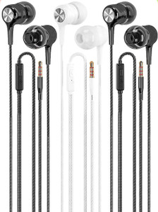 SPN Combo Pack of 3 Trending Headphones Earphones With Mic Wired