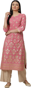 BIBA Women Printed Straight Kurta