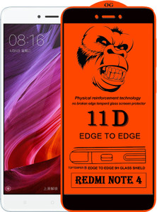TOPTEMPER Edge To Edge Tempered Glass for Mi Redmi Note 4