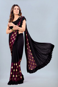 3Buddy Fashion Self Design Bollywood Silk Blend Saree