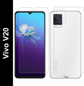 RAJFINCORP Front and Back Tempered Glass for Vivo V20