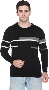 GODFREY Colorblock Round Neck Casual Men Multicolor Sweater