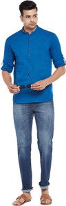 Indus Route by Pantaloons Men Solid Straight Kurta