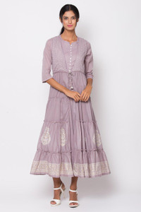 BIBA Women Printed Frontslit Kurta