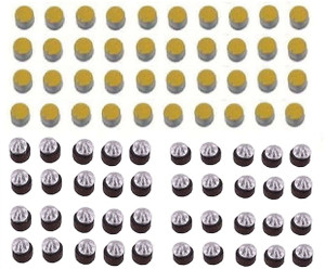 Acs 124 Acs sujok acupressure kit sujok magnets sujok therapy kit byol magnet acupressure yellow white 40 Pcs Massager