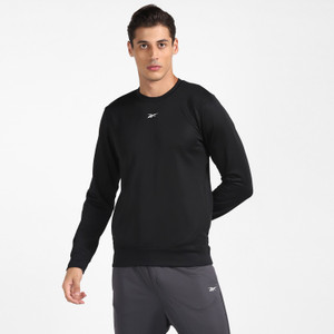 REEBOK Full Sleeve Solid Men Sweatshirt