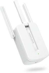 Mercusys MW300RE WiFi Range Extender 2.4 GHz 300 Mbps Wifi Speed Single Band External Antenna Ethernet (Cable Broadband)
