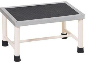 Hawk Eye Bed Side Single Foot Step/Stool with Anti Slippery Rubber Coating Top Medical Furniture for Hospital / Clinic / Nursing Home and Domestic Use Hospital Food Stool