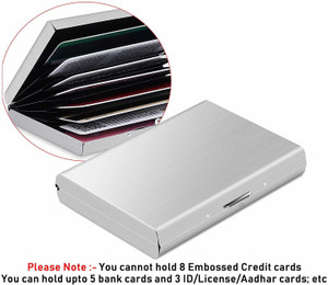 yatee jewels collection Men Casual, Ethnic, Formal, Travel Silver Aluminium Card Holder