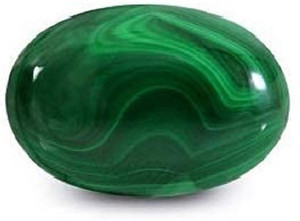 Aanya Jewels 12.25 Ratti Natural Malachite (Dana FIRANG Stone) Lab-Certified Natural AAA+ Quality Precious Loose Gemstone Lucky For Body Malachite Stone