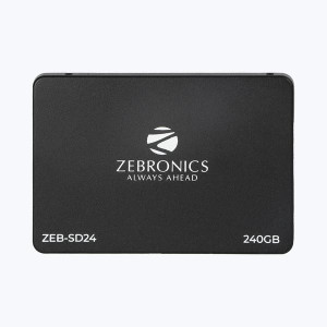 ZEBRONICS Faster performance 240 GB Desktop, Laptop Black SATA