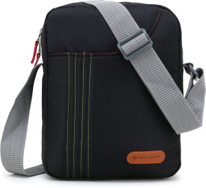 DEZiRE CRAfTS Black Sling Bag Stylish Shoulder Cross Body Office Business Messenger Bag Water Resistant for Boys and Girls