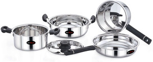 KenBerry Steel Kitchen Essentials Kitchen Induction Bottom Cookware Set Price in India - Buy KenBerry Steel Kitchen Essentials Kitchen Induction...