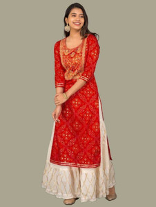 Shayar Textile Embroidered Kurta, Sharara & Dupatta Set