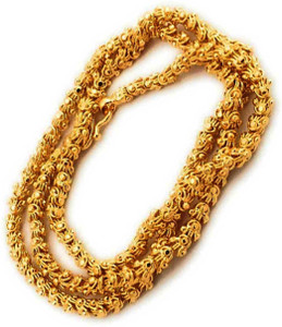 PRIYANSHU INDUSTRIES New Classic Fashion Valentine Day All Festive Diwali Speacial Brass, Super 12mm Thick and 145 Gms Heavy 24 inch Macho Necklace Men Jewellery Gift for Him, Boy, Men, Father, Brother, Boyfriend, Party Wear, Daily Wear Gold-plated Plated Brass, Alloy Chain