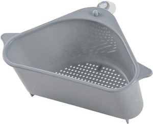 MOHAK Multipurpose Kitchen Corner Sink Strainer Basket Dish Organizer Tray Colander