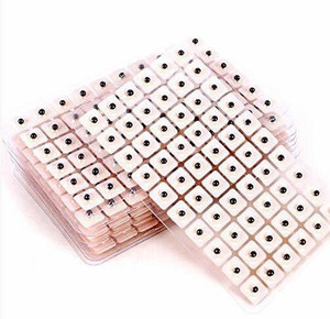 Acs 1007 MANAV Acupressure Needle Ear Vaccaria Seed Ear Auricular/Auricular Seed Therapy (600 Piece) Massager