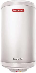 Racold 10 L Storage Water Geyser with Flexi Pipe and Free Installation (Buono Pro 10V 2KW WH, White)