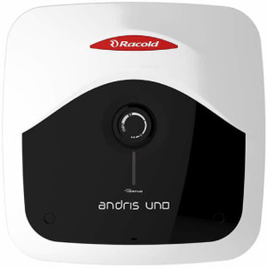 Racold 25 L Storage Water Geyser (Andris Uno, white body with black panel)