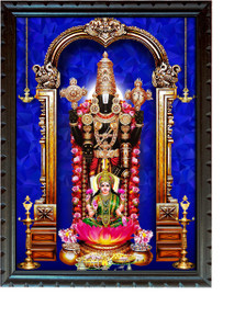 mperor God Venkateswara Swamy With Lakshmi Photo Frame # Wood Frame ...
