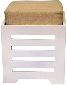 HabibaArtGallery Wooden Stool for Living Room with Cushion | Side Stool | Table for Bedroom | Stool for- Dressing Table, Bedside, Home, Office, Balcony Living & Bedroom Stool Living & Bedroom Stool Stool