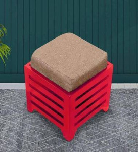 HabibaArtGallery Wooden Stool for Living Room with Cushion | Side Stool | Table for Bedroom | Stool for- Dressing Table, Bedside, Home, Office, Balcony Living & Bedroom Stool Living & Bedroom Stool Living & Bedroom Stool