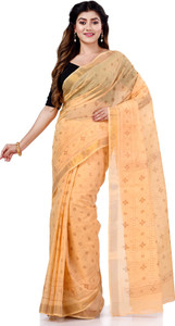 TANTLOOM Printed Handloom Handloom Pure Cotton Saree