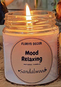 Floryn decor Mood Relaxing Scented Candle | Soy Wax Candle| Natural Wax Candle for Home Decor Candle