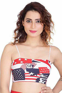 NUBILE Girl's tank top style bralette in Polyester, lightly Padded, Seamless, Wirefree Bandeau Tube Bra, Nylon & Spandex, Ice Silk Ultra thin fabric for super silky and smooth comfortable feel with Rubber Strips perfect for Gymwear and loungewear or dailywear Pack of 1 - Removable Pads - Free Size | Fits 28 to 34 Girls Bralette Non Padded Bra