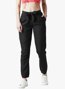 THE DRY STATE Regular Fit Women Black Trousers