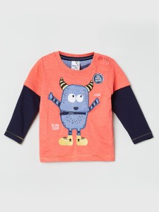 MAX Boys Embroidered Pure Cotton T Shirt