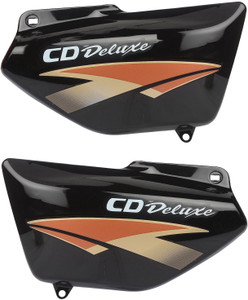 zalak Side Panel For CD Deluxe (Black/Orange) Bike Crash Guard