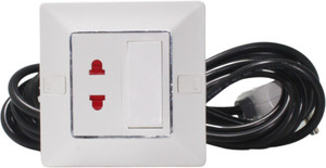Switchboard Extensor Single JELECTRICALS One Switch and One Socket Extension board 1 Socket ...