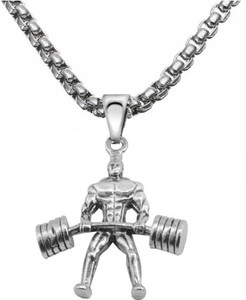 Dee Gee's mart Sterling Silver Stainless Steel Pendant Set Alloy Chain
