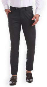 Maleno Slim Fit Men Grey Trousers