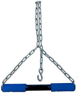 CLOVERBYTE Height Increase Pull Up Bar for ChinUps Hanging Rod for Home Gym Chain Sangal Pull-up Bar