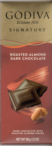 Godiva SIGNATURE ROASTED ALMOND DARK CHOCOLATE BAR IMPORTED 90G Bar