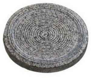 UNGA VEEDU Chandan Turmeric Haldi Grinding Mortar Stone (Grey_10 x 10 x 3 cm) Hand Muller Grinder