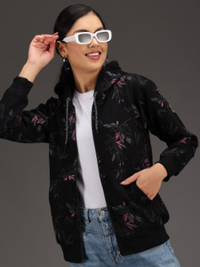eWools Full Sleeve Floral Print Women Jacket