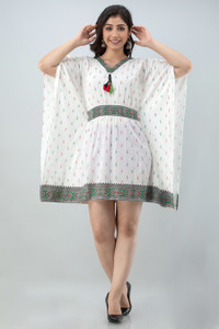 Charu Floral Print Pure Cotton Women Kaftan