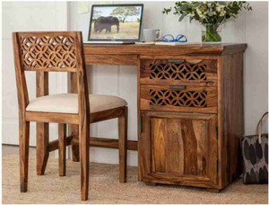 krishana art palace A Beautiful Sheesham Wood Study Table For Students- (Pre-Assembled) with chair Solid Wood Study Table