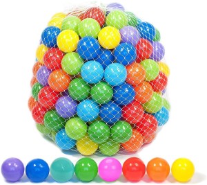 MINIKIDZ baby (72 Balls) Premium Multicolour Balls for Kids Pool Pit/Ocean Ball Without Sharp Edges Soft Balls for Toddler Play Tents & Tunnels Indoor & Outdoor Bath Toy