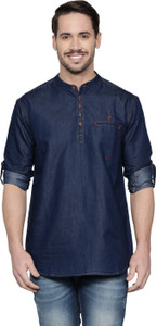 KUONS AVENUE Men Solid Straight Kurta