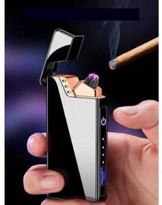 GUGGU SRT_420F_Arc Cigarette Lighter ||Perfect Gifting For Cigarette Lovers Waterproof Rechargeable Electric Lighter||Battery Indication Touch Screen Sensor Lighter||Eco Friendly ||Unique USB||Cigarette Lighter|| Pocket Friendly|| Size Compact|| SRT_420F_Arc Cigarette Lighter ||Perfect Gifting For Cigarette Lovers Waterproof Rechargeable Electric Lighter||Battery Indication Touch Screen Sensor Lighter||Eco Friendly ||Unique USB||Cigarette Lighter|| Pocket Friendly|| Size Compact|| Cigarette Lighter