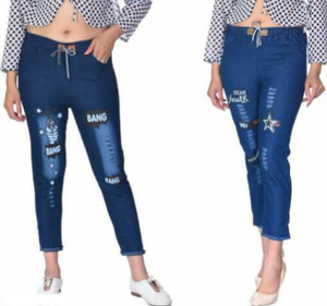 KASHAF ENTERPRISES Jogger Fit Women Blue Jeans