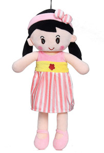 Crispy toys High Quality Huggable Cute Plush doll Stuffed Toy doll For Girls Birthday/ Plush Soft Toy For Baby Girls  - 40 cm