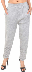 TNQ Regular Fit Women Grey Trousers