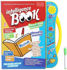 VikriDa Educational English Learner Laptop with Keyboard and Mouse for Kids 20 Activity Games (Intellegence Book)